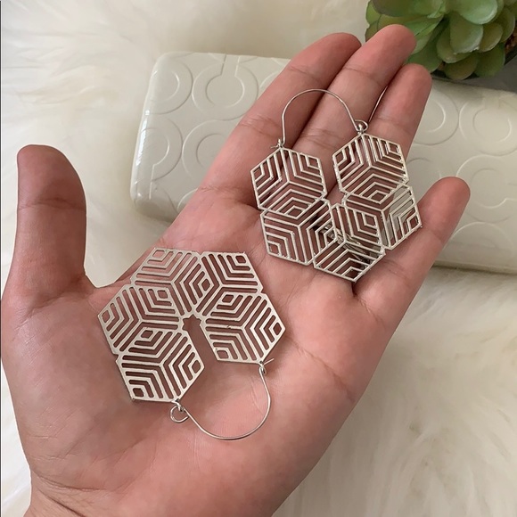 Silver Eclectic Earrings - Picture 4 of 4